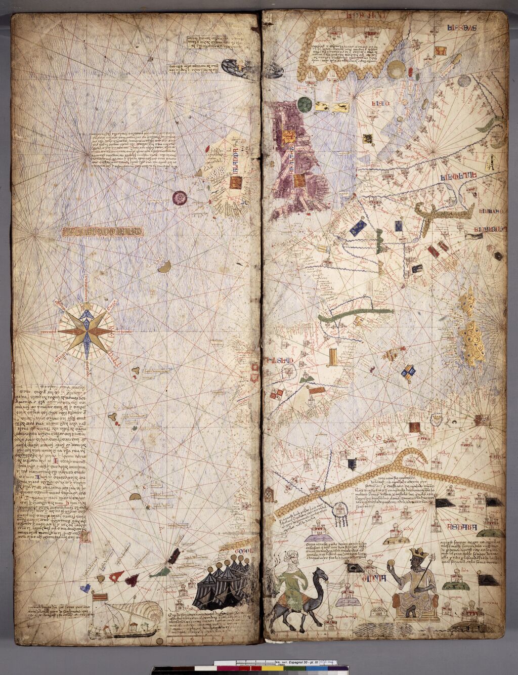 Mansa Musa represented in the Catalan Atlas, circa 1375